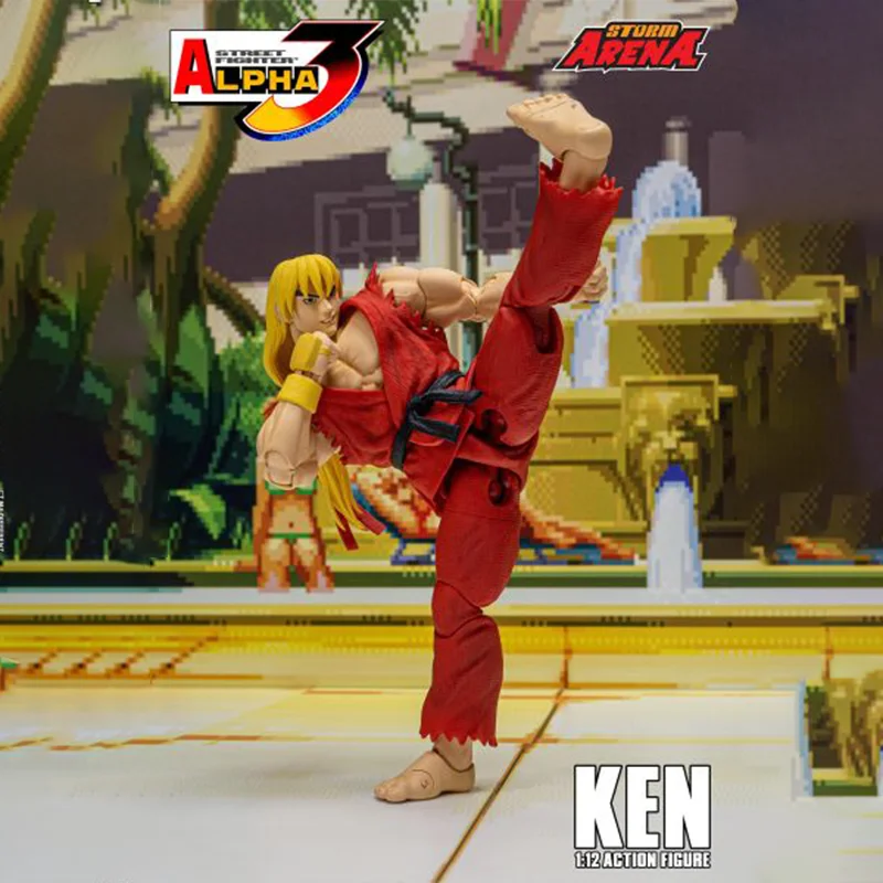 【100% original】 tempête en Stock KEN-STREET FIGHTER ALPHA 3 "STORM ARENA" 1/12 échelle Collection série modèle personnage de dessin animé