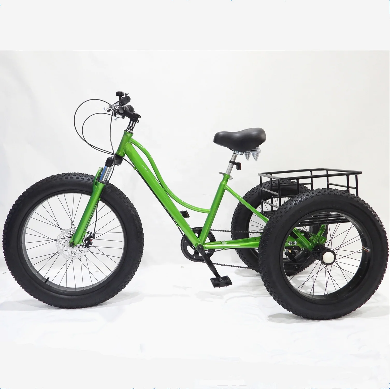 

2025 Wholesale Adult Transport Utility Vehicle 24 Inch 3 Wheeler Cargo Tricycle Bike for Shopping and Transportation