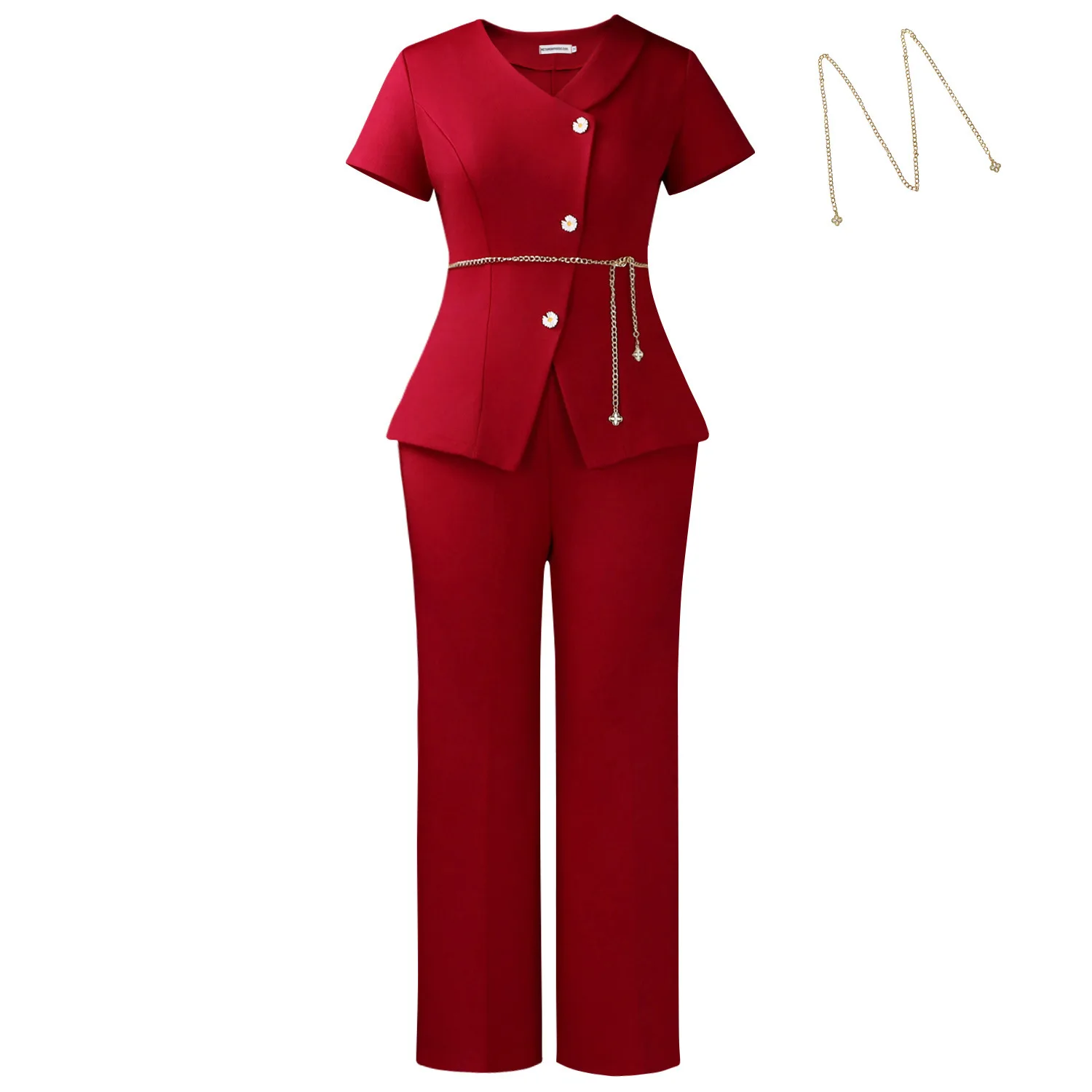 Pant Set Women Two Piece Sets Turn Down Collar Short Sleeve Tops Wide Leg Long Pants Tight Waist Y2k Streetwear Elegant Spring