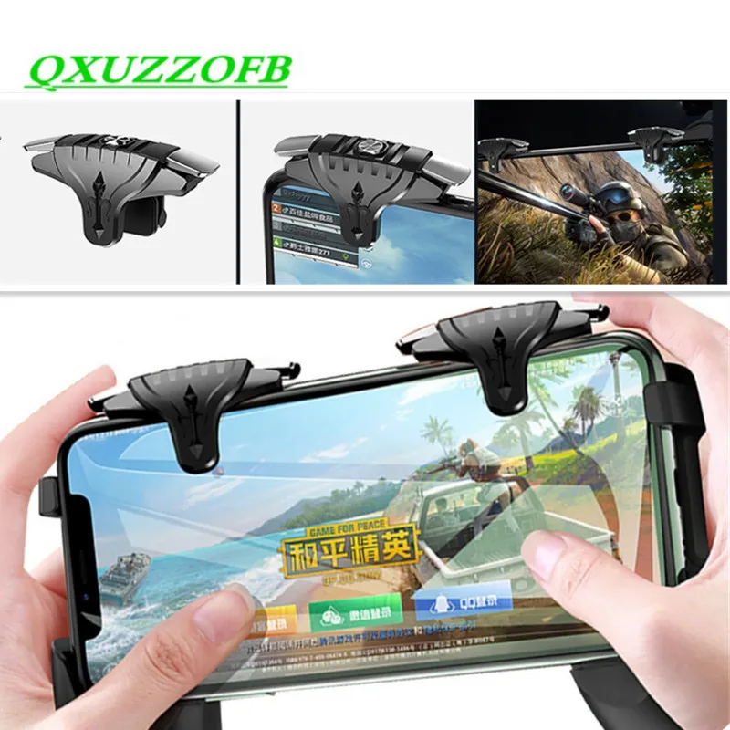 Gaming  Controller For PUBG Smartphone IOS Android Metal Gamepad Mobile Joystick Aim Shooting Trigger Shooter Control