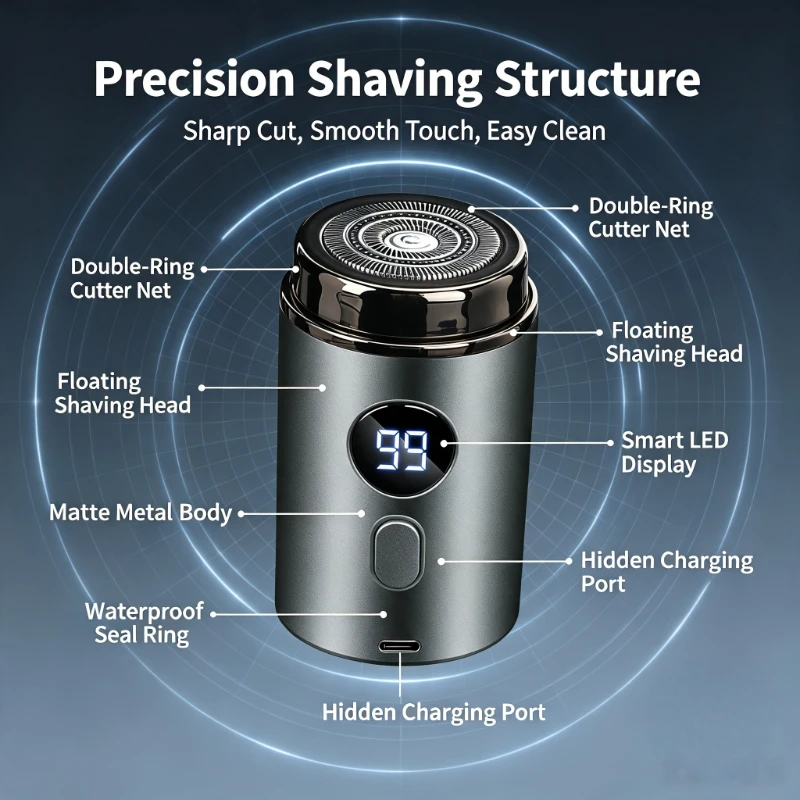 Barbeador Elétrico Sem Fio à P - Men'S Grooming Shaver avaliação e preço