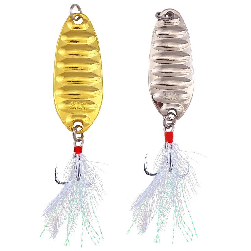 1 PC Spinner Fishing Lure Flat Paillette Sinking Wobbler Fishing Bait Reflective Simulated Leech River Artificial Vibration Bait