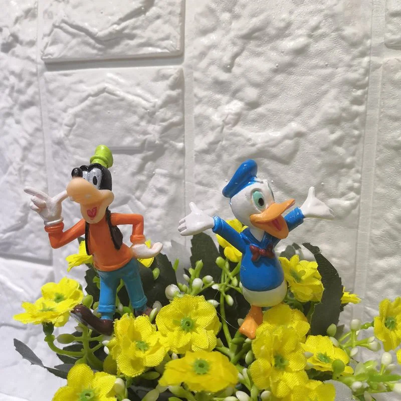 Mickey Mouse Models 6 Cartoon Anime Disney Magic Castle Doll Cake Decorations Home Desktop Ornaments Figures Birthday Party Gift