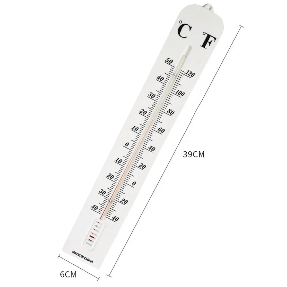 Outdoor Thermometer Thermometer White 390*60mm ABS Large-sized Thermometer Thermometer Brand New Indoor/outdoor Thermometers