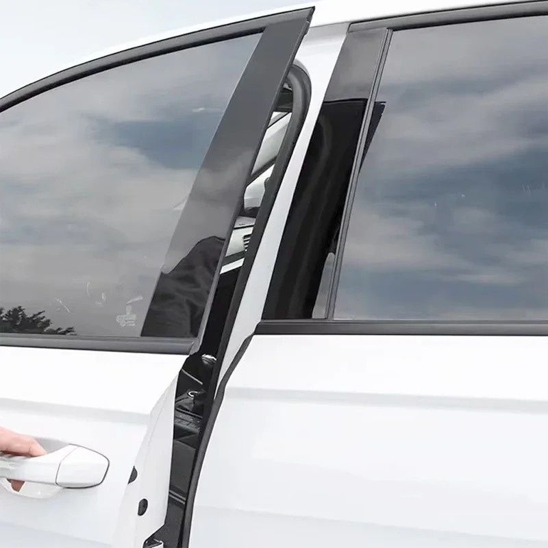 Picture 4: Glossy Black Window Door Deal B C Pillar Post Cover Sticker For Nissan Frontier 2005-2020 2006 2007 2008 2009