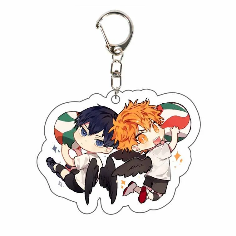 

Game Haikyuu!! Shoyo Hinata Cosplay Acrylic keychain pendant Ambitus Anime