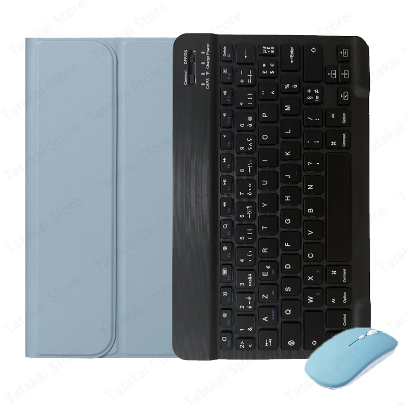 Imagem -02 - Azerty-case com Suporte de Lápis para Ipad Pro 11 Ipad Pro 11 m4 Teclado Clavier Qwertz 2024