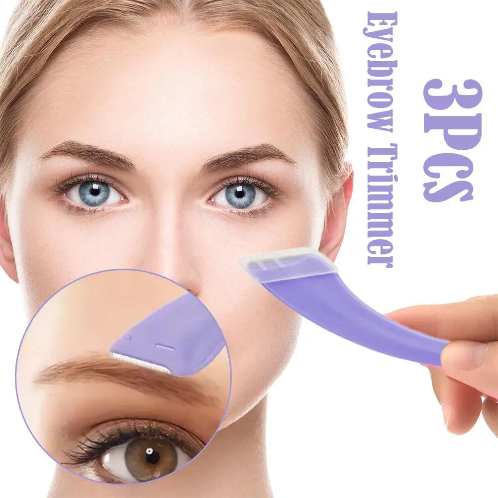 

Eyebrow Trimming Knife Eyebrow Face Razor For Women Professional Eyebrow Scissors With Comb Brow Trimmer Accessories K2E0