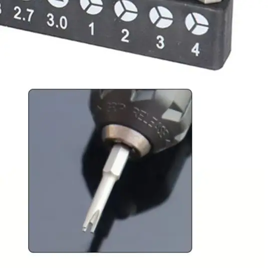 13 pçs conjunto de chave de fenda em forma especial ph2 u y forma triângulo 50mm chave de fenda bit ferramenta manual casa diy peça de instalação