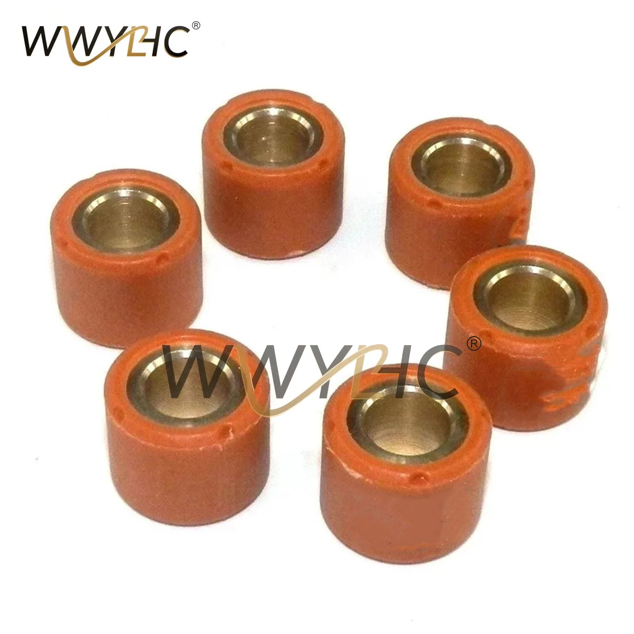 6pcs PerformancePack of Variator Roller Weights 16mmx13mm 5g 6g 7g 8g 9g 10g For 139QMB 50cc GY6 Scooter Motorcycle Parts 16X13