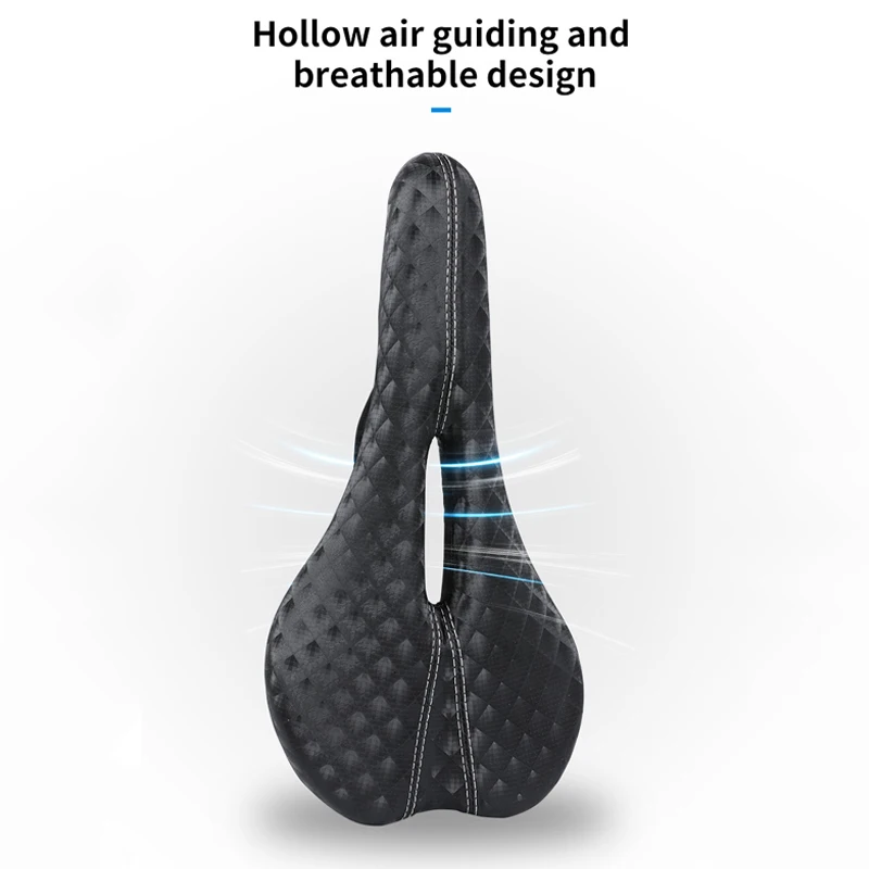 عدم الانزلاق مريحة جوهرة زهرة مقعد دراجة الدراجات سرج مجوف مقاوم للماء وسادة مقعد دراجة #4