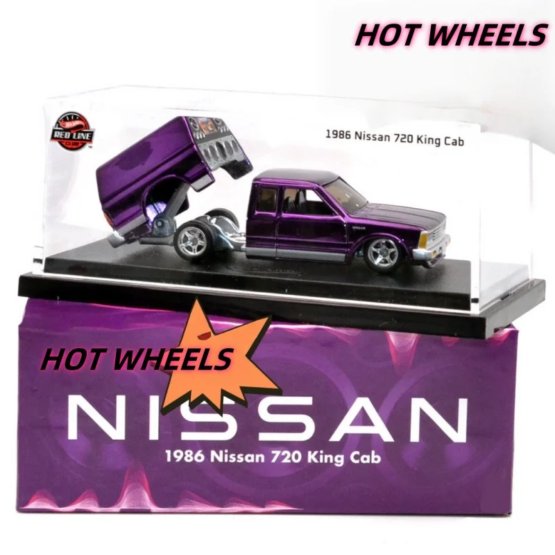 1:64 720 King Cab camioneta vehículo de audio modelo de coche de simulación fundido a presión de aleación, adorno para adultos, juguete para niños, regalo para niños