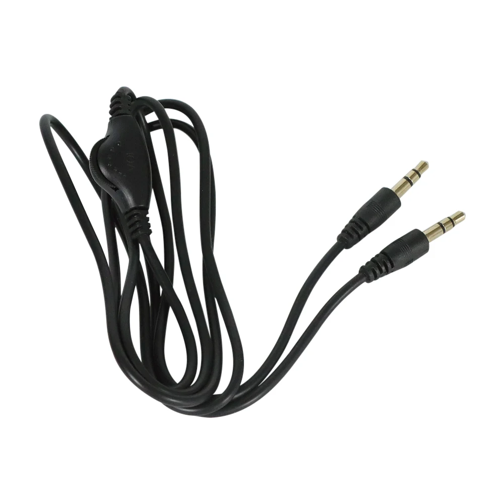 1.2m 3.5mm Jack AUX Male to 3.5mm Male Adapter Extension Cable Audio Stereo Cord with Volume Control Earphone Headphone