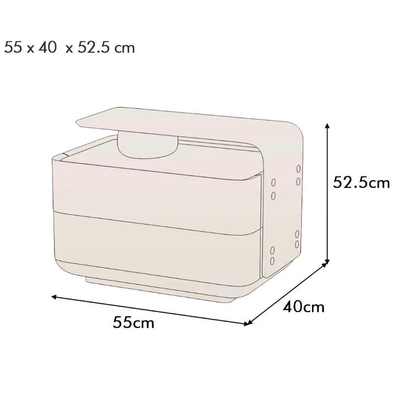 Italian Style Bedside Table Fashionable And Unique Exquisite Premium Nightstands Curved Design Meubles De Maison Furniture