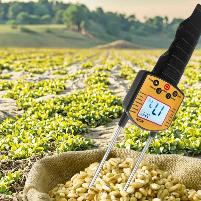 

Digital Grain Hygrometer, Corn Moisture Meter, Liquid Crystal Probe, Grain Moisture Meter
