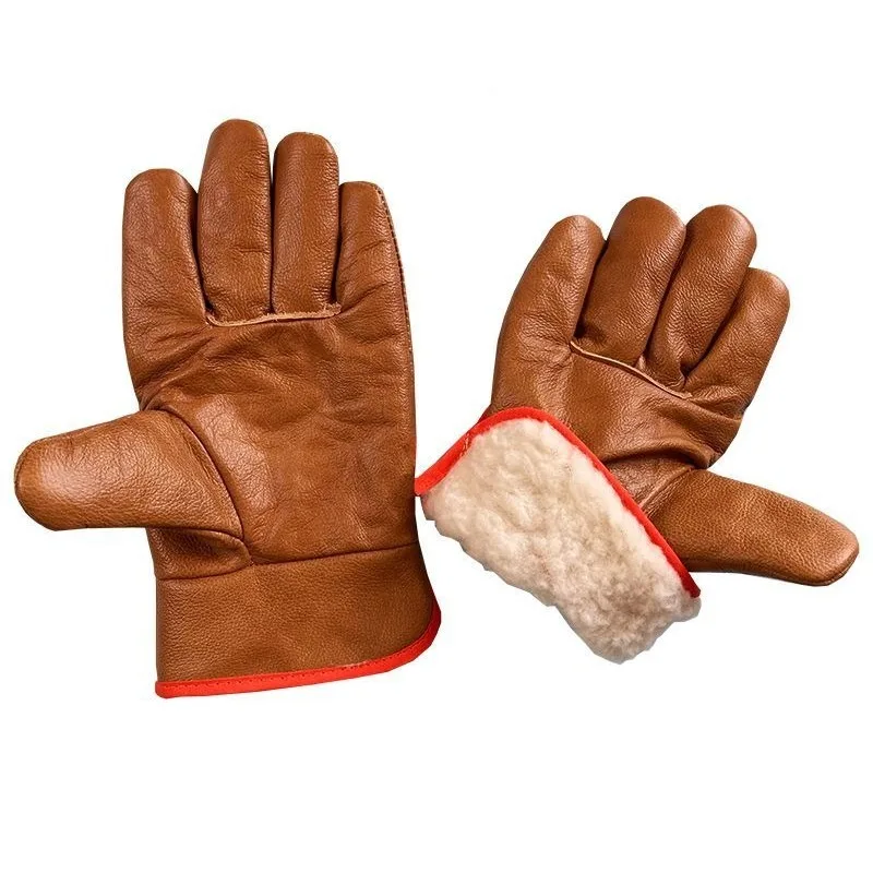 Cotton, Cold Protection and Warmth, Winter Cold Storage Soft Wear-resistant Durable Labor Protection Work Outdoor Soft Leather
