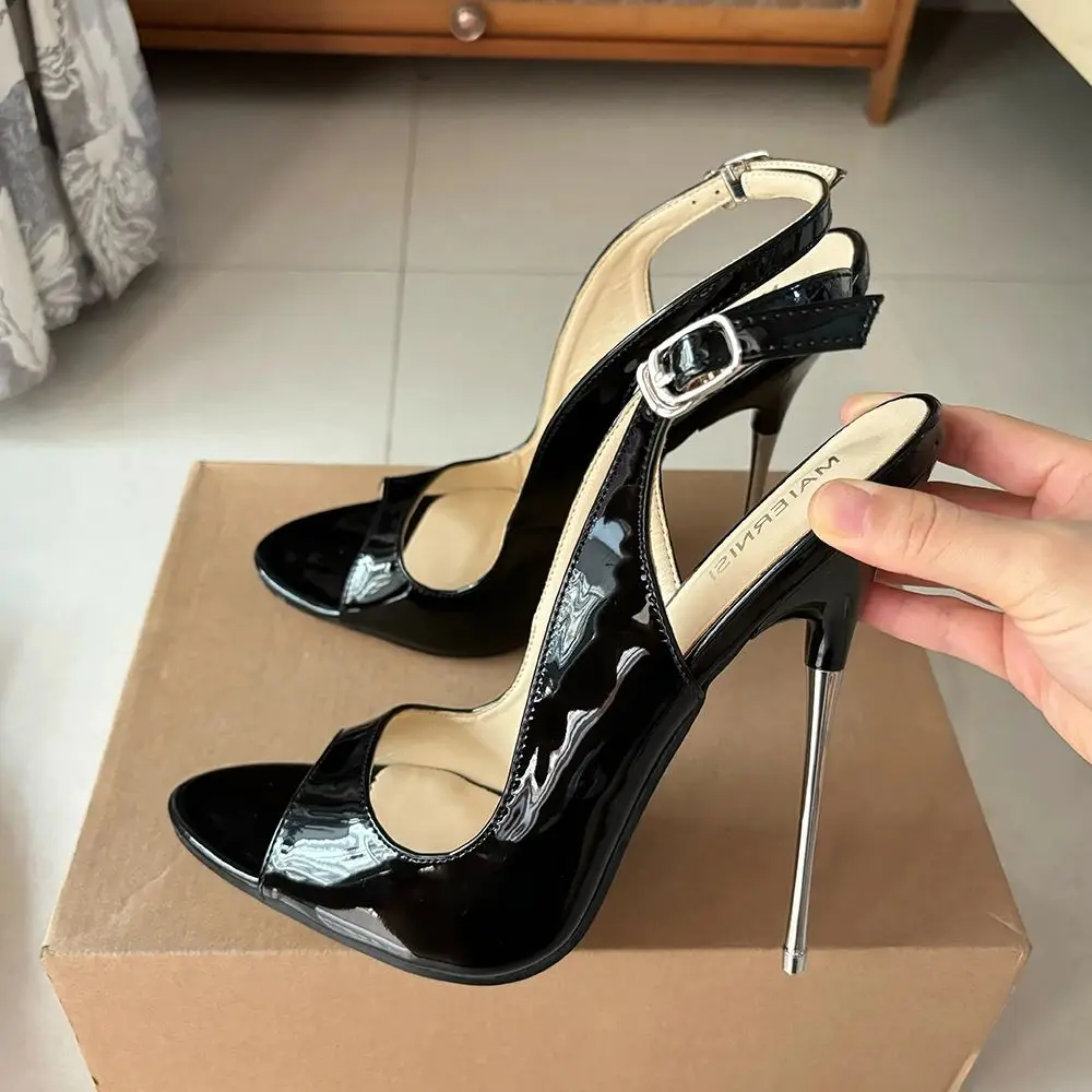 Extreme High Heels Sexy 16cm Woman Pumps Runway Photograph Cross Dresser Fetish Sandal Slingback Club Cosplay Unisex Shoes