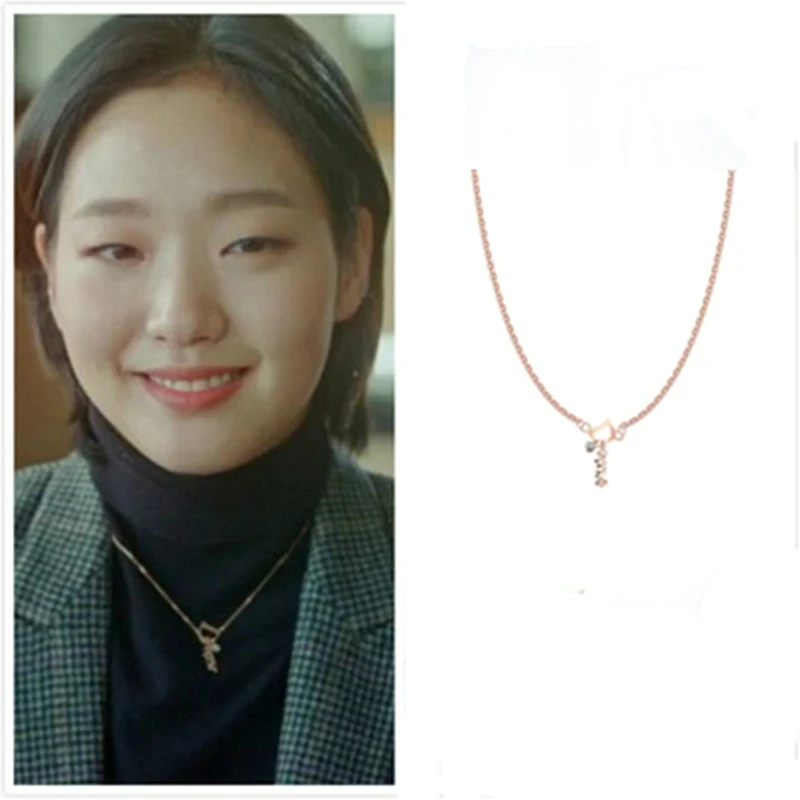 Beauty Ghost Korean drama Kim Go Eun same TV chain Necklace for women girl fashion jewelry choker mujer accesorios