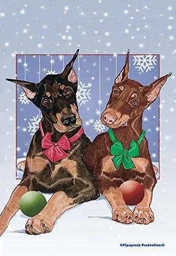 Best of Breed Dobermans C830 - Pipsqueak Productions Christmas Garden Flag