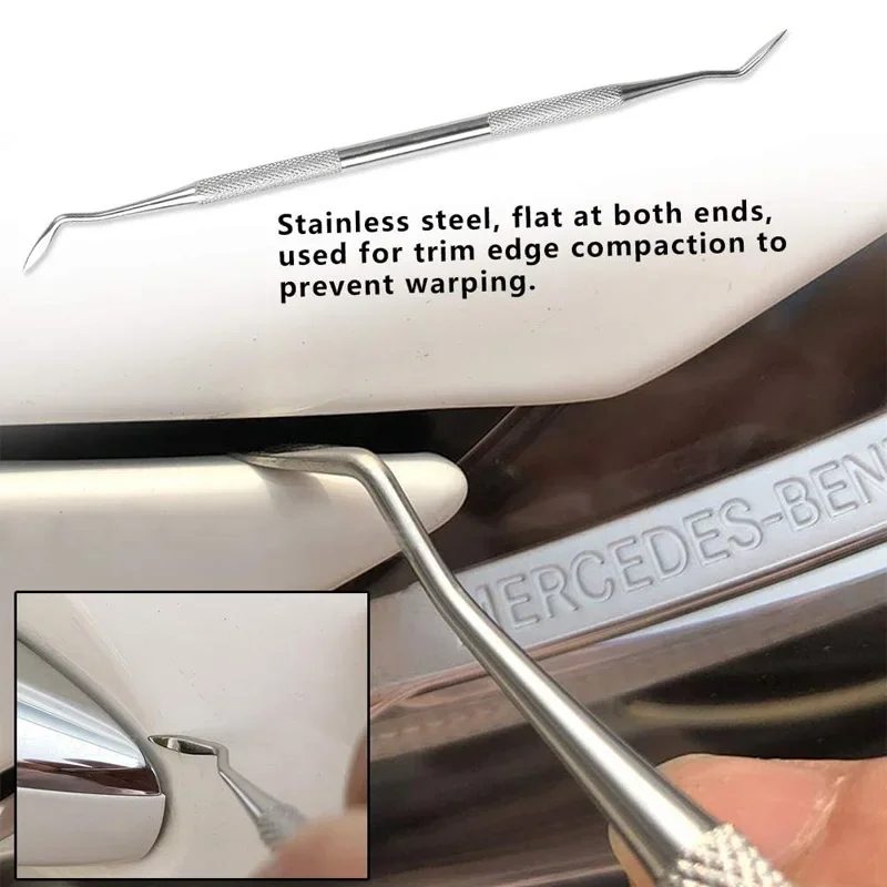 5Pcs Car Vinyl Wrap Tool Kit Flexible Micro Stick Corner Squeegee Curves Slot Tint Tucking Tool with Different Hardness view 5