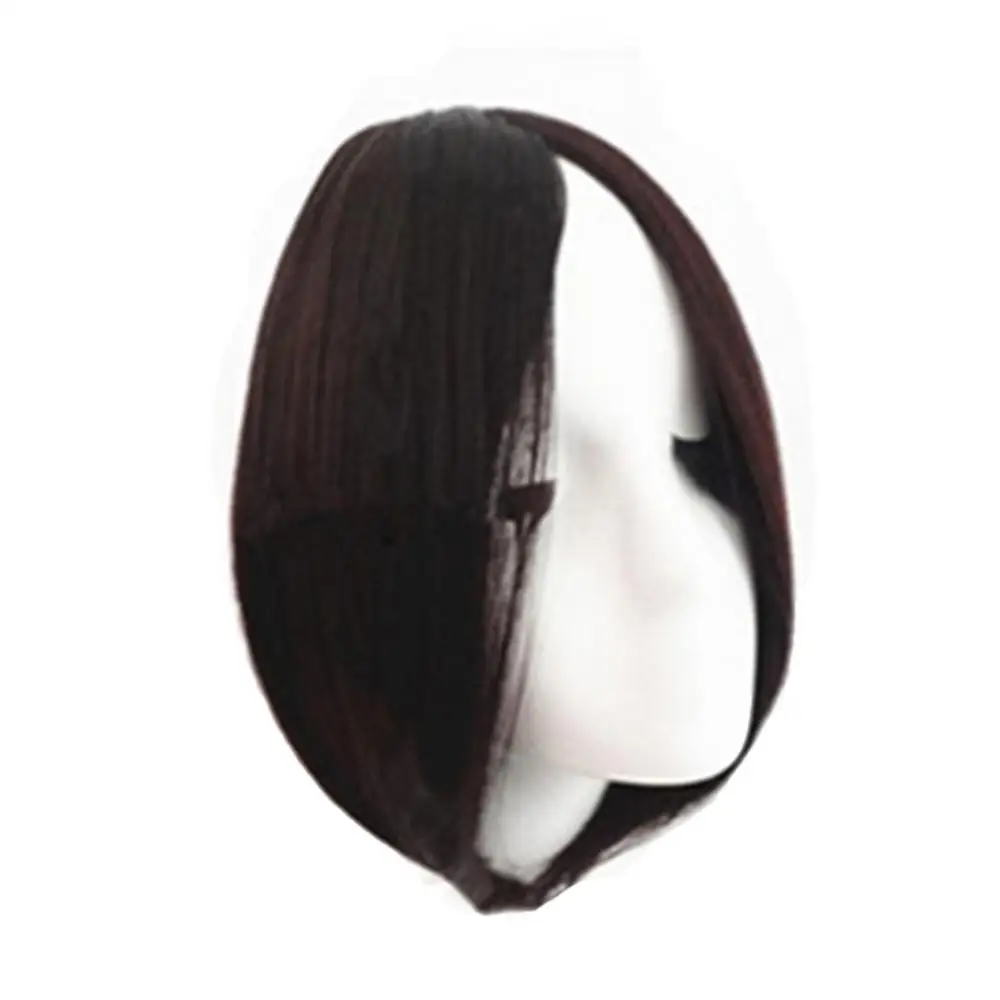 Synthetic Air Bangs Natural Short Brown Black Fake Hair Fringe Extension Clip In Hairpieces Accessories Comic Bang Invisible Wig