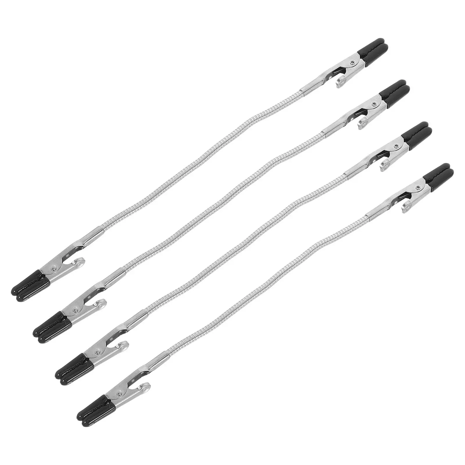 4Pcs Soldering Wire Holder Clamp Double Headed Flexible Gooseneck Alligator Clips Adjustable Electronics Fixing