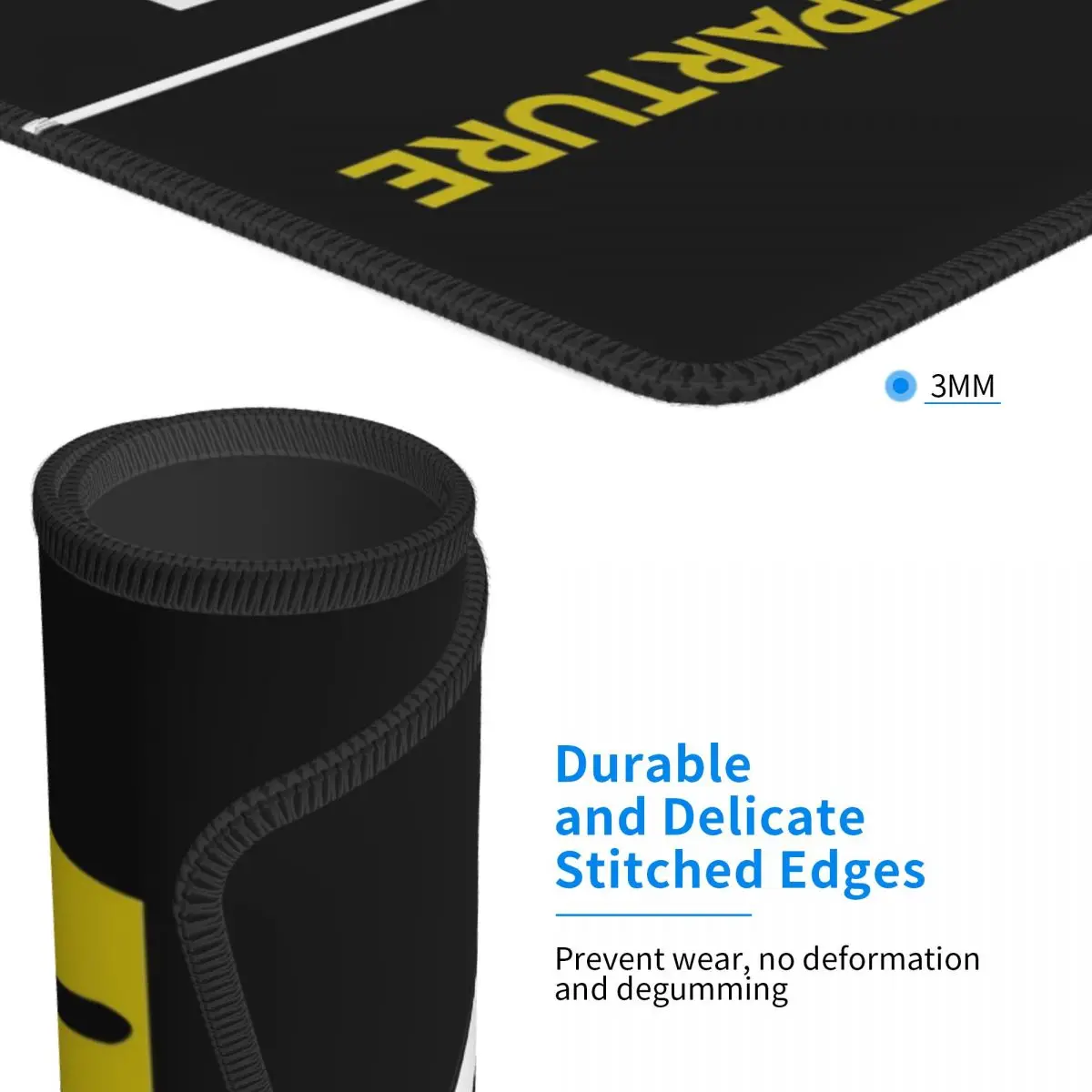 Aviation Departures Arrivals Mouse Pad Computer Keyboard Mouse Mat Gaming Laptop Desk Mat Office Accessories Table Mats