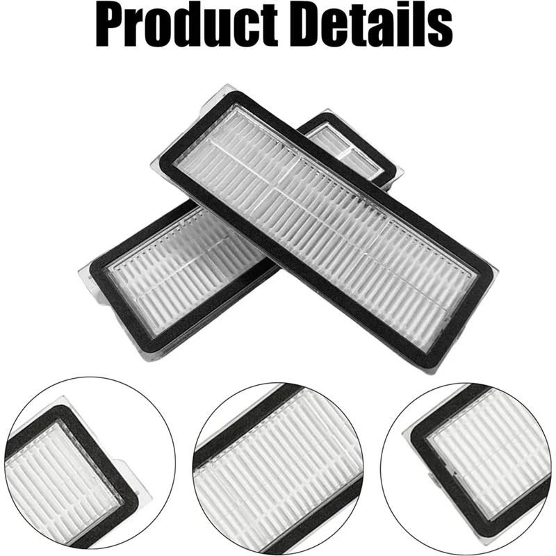 A24P 8 قطع فلاتر HEPA لـ Roborock Qrevo Curv، P10 Pro، P20 Pro، Qrevo S، Qrevo Pro، Qrevo Maxv ملحقات المكنسة الكهربائية الروبوتية