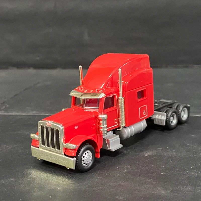 NORSCOT 1: 87 Scale Peterbilt 389 Heavy Truck Low Board Trailer Long Head Simulation Vehicle Model Miniature Engineering Car