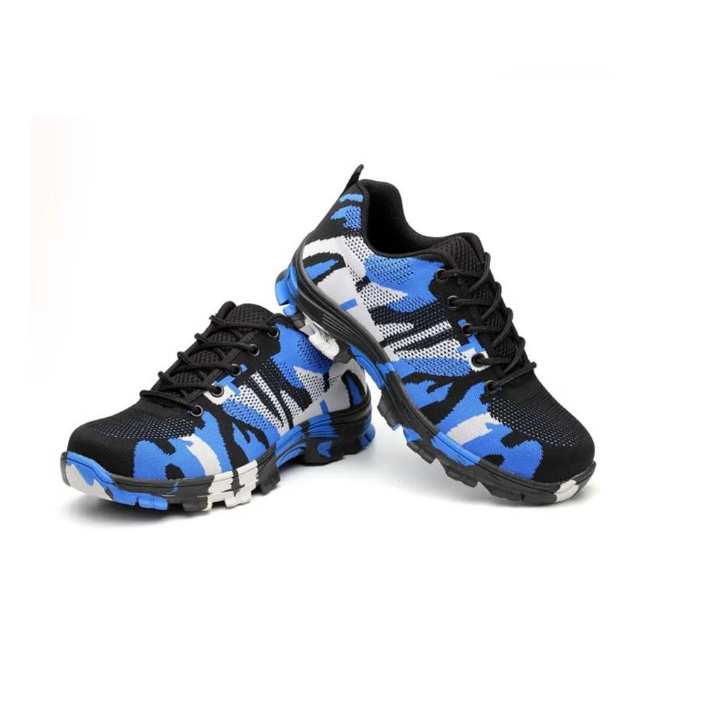 zk30 Steel Toe Insulated Camouflage Labour Shoes Puncture Resistant Security Shoes