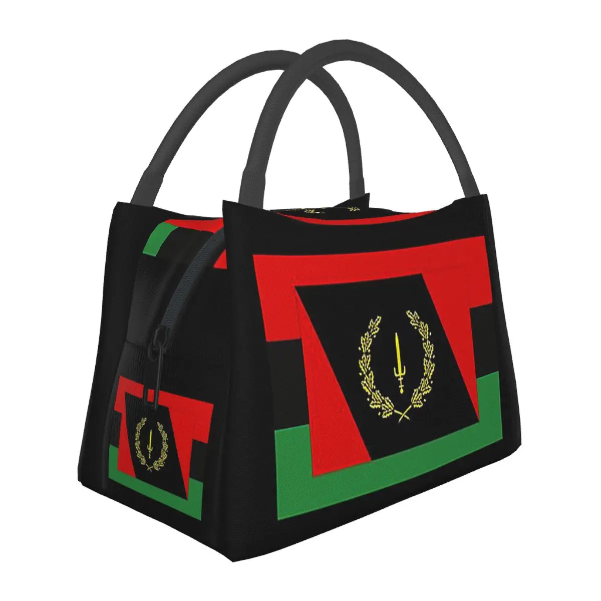 Copy Of Black American Heritage Flag Lightweight Handheld Insulated Lunch Bag Aluminum Foil Liner for Adults Students Travel