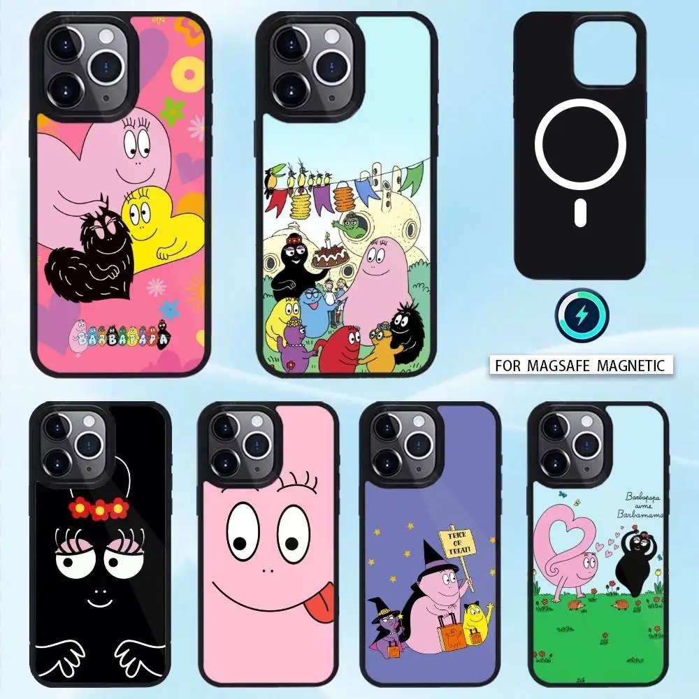 

Animation B-Barbapapa Phone Case For iPhone 16,15,14,13,12,Pro,Max For Magsafe Magnetic Wireless Charging