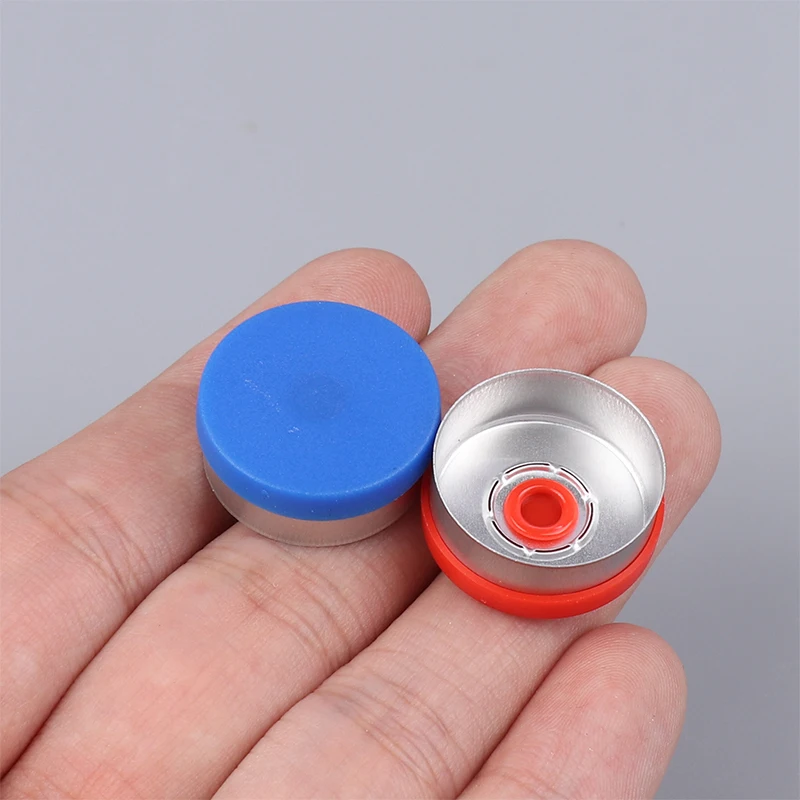 100PCS Medical Vial Cap Aluminum Cap Medical Bottle Cap OD 20mm Diameter Aluminum Cap