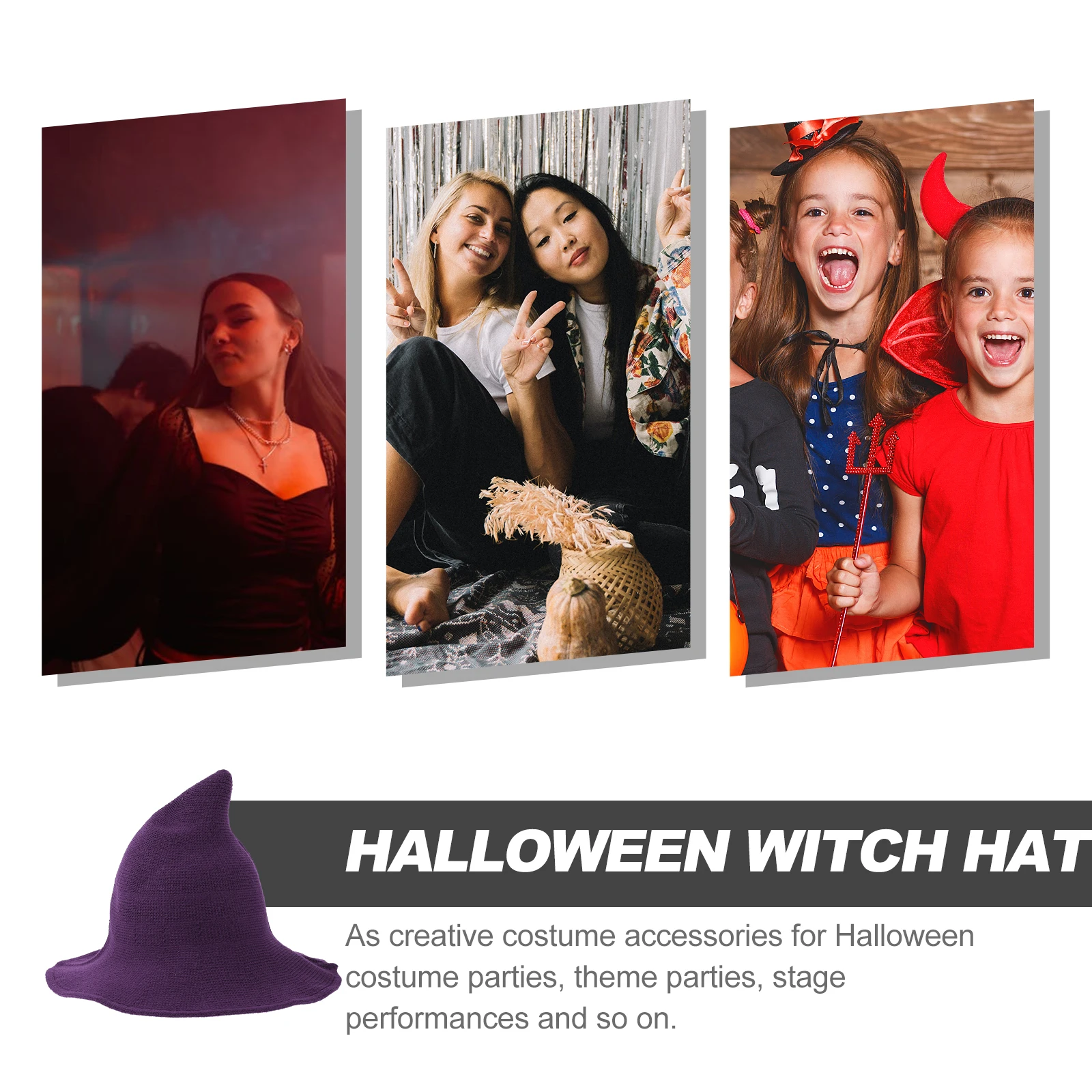 

Deluxe Halloween Witch Hat Party Costume Cosplay Accessories Festival Props Decorative Headwear For Outdoor Costume Parties