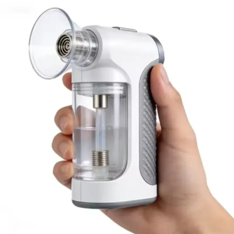 Quiet Electric Portable Handheld Nebulizer Rechargeable Ultrasonic Mesh Atomizer Timer Automatic Cleaning for Kids Adults