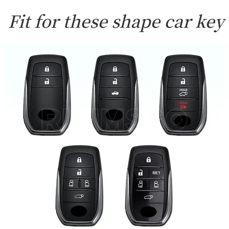 New Arrival Soft Tpu Car Key Case Cover For Toyota CHR Hilux Fortuner Land Cruiser 200 Camry Corolla Crown RAV4 Highland