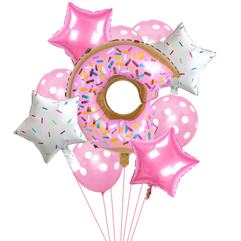 Donut Globos Foil Balloon Fruit Sweet Ice Cream Helium Balloons for Baby Shower Girl Birthday Party Wed Decoration Kids Toy Gift