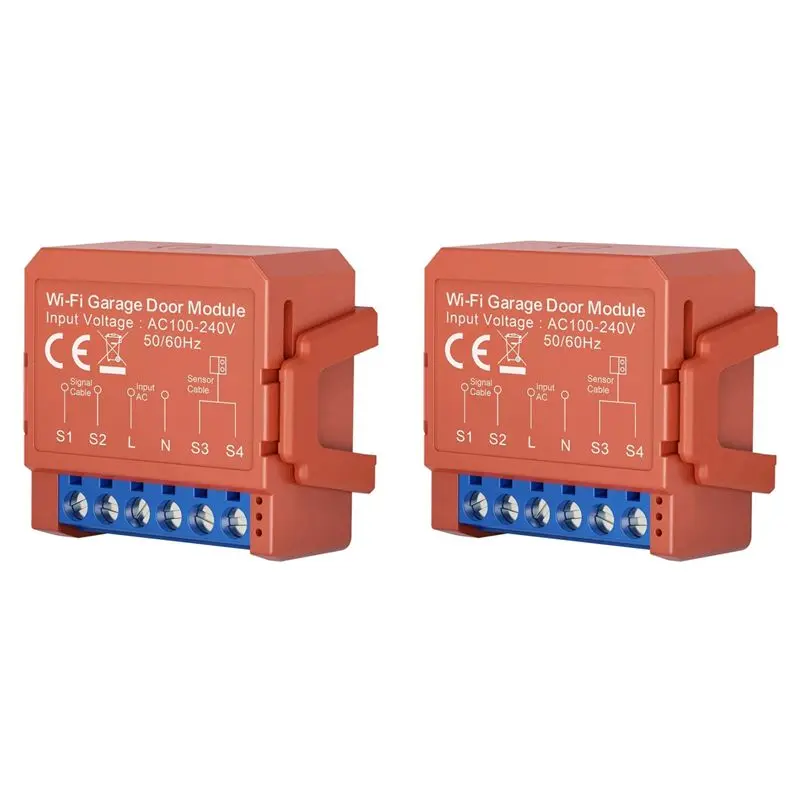 

【THANKSGIVING DAY】2X Tuya Smart Garage Door Opener Wifi Garage Door Module Timing Garage Flap Roller Shutter Door Smart Switch O