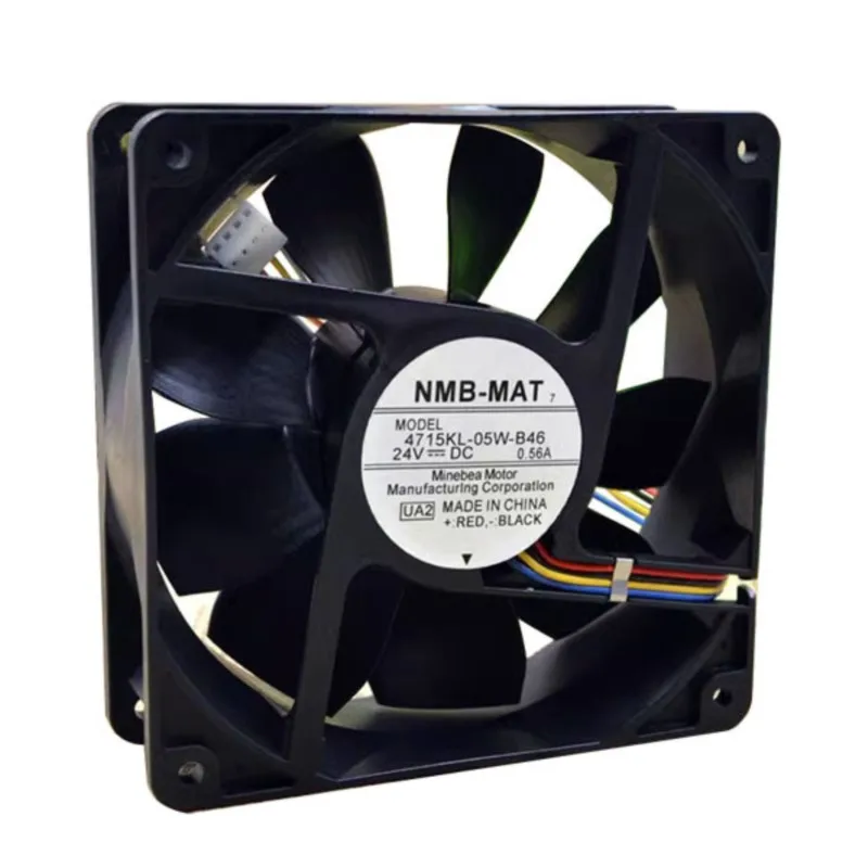

For NMB 4715KL-05W-B46 120x120x38mm DC 24V 0.56A High Airflow Dual Ball Bearing Industrial Fan