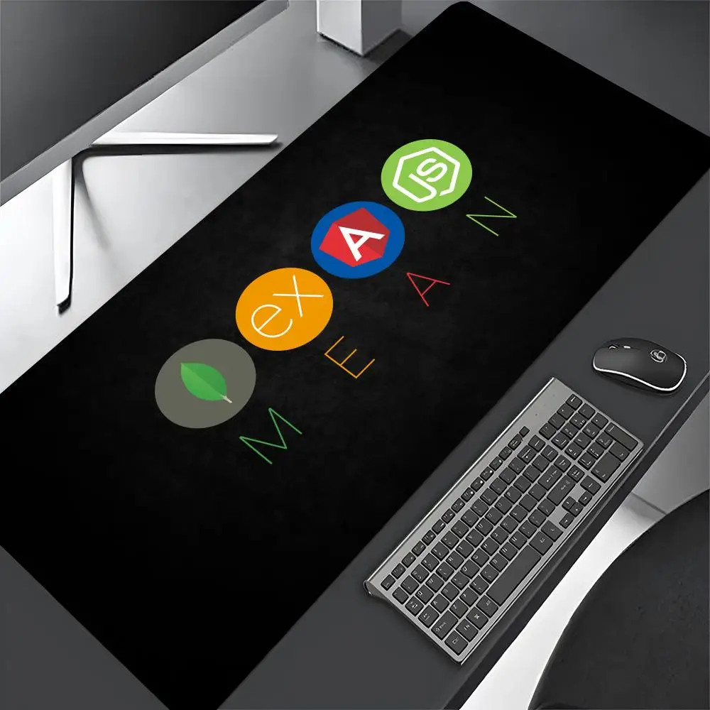 NodeJS JavaScript Mouse Pad Gaming desk decoration Mousepad Large 900x400mm MouseMat Gamer XXL Mause Carpet PC Desk