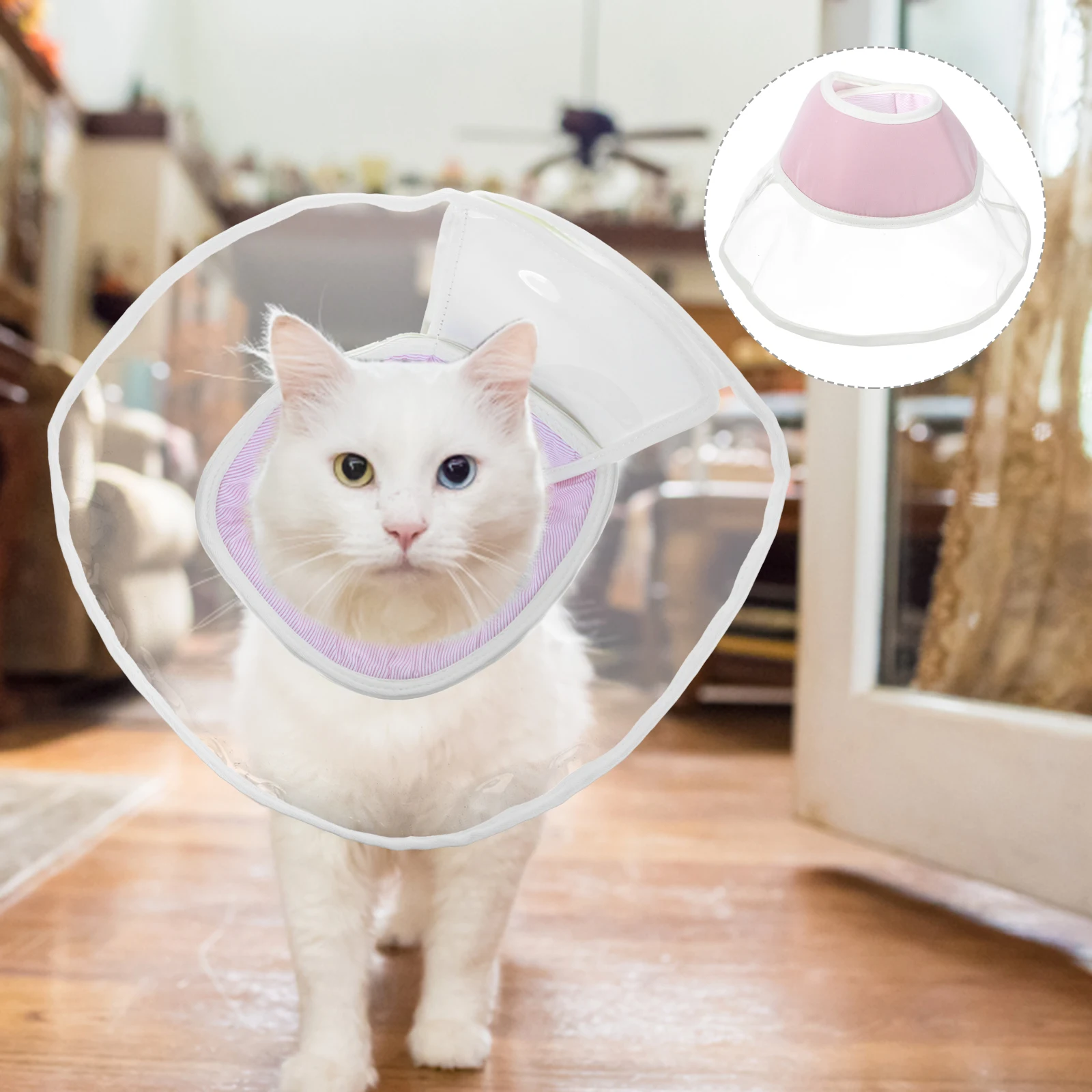 

Soft Cat Recovery Breathable Post Surgery Anti Licking Comfortable Fit Easy Wear Kitten Cone For Wound Healing