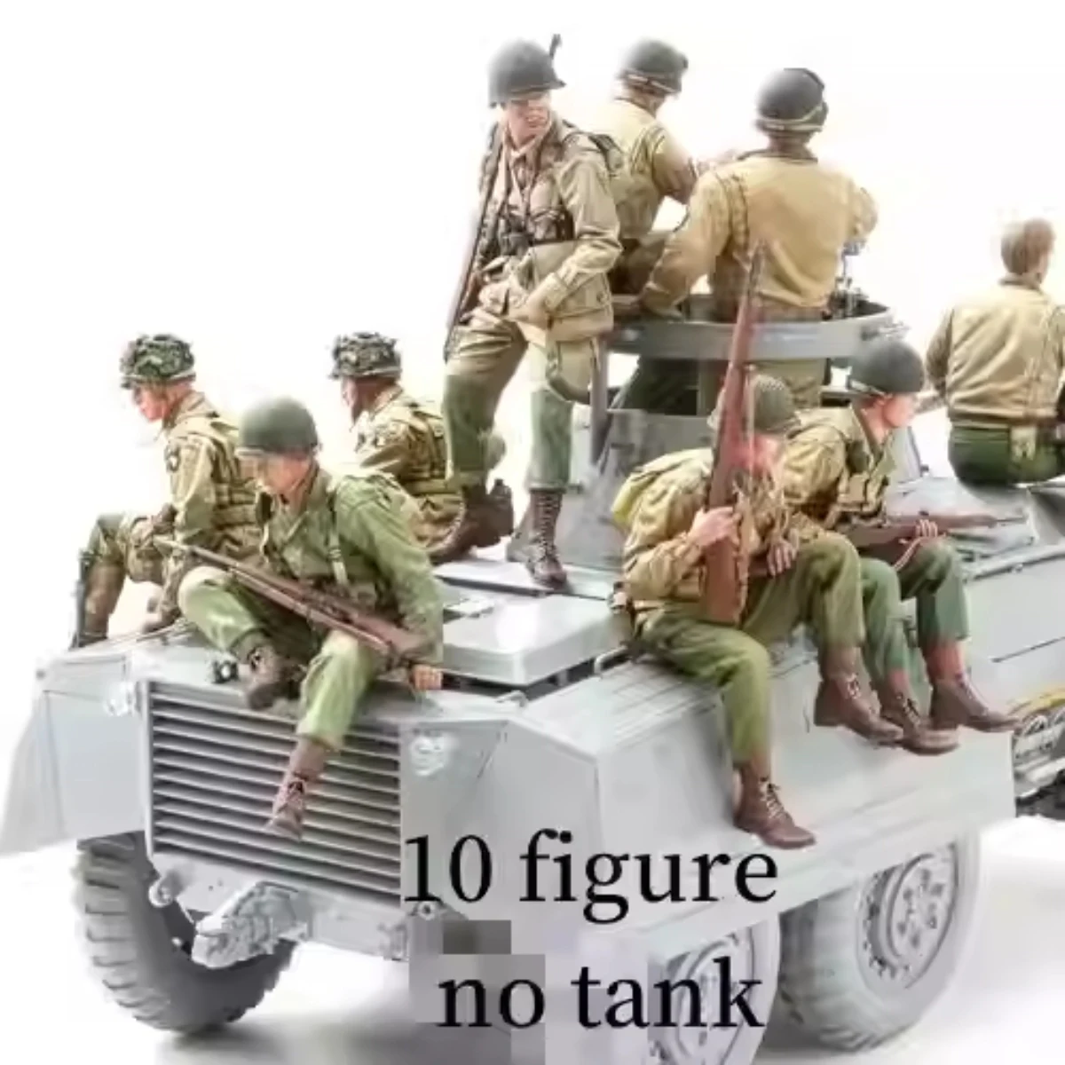 1/16 Resin unpainted model Kit, military theme, U.S. Army M8 crew (10 people) unassembled and unpainted GK