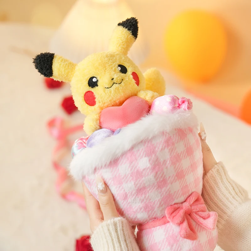 27-センチメートル新しいポケモンシリーズ漫画ゲンガーブーケぬいぐるみかわいい人気人形寝室の装飾品バレンタインデーの誕生日ギフト
