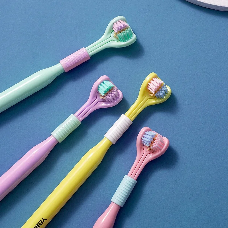 Premium Adult Three Sided Soft Bristle Toothbrush Ultra Fine Soft Hair Oral Care Safety Teeth Brush For Oral Health