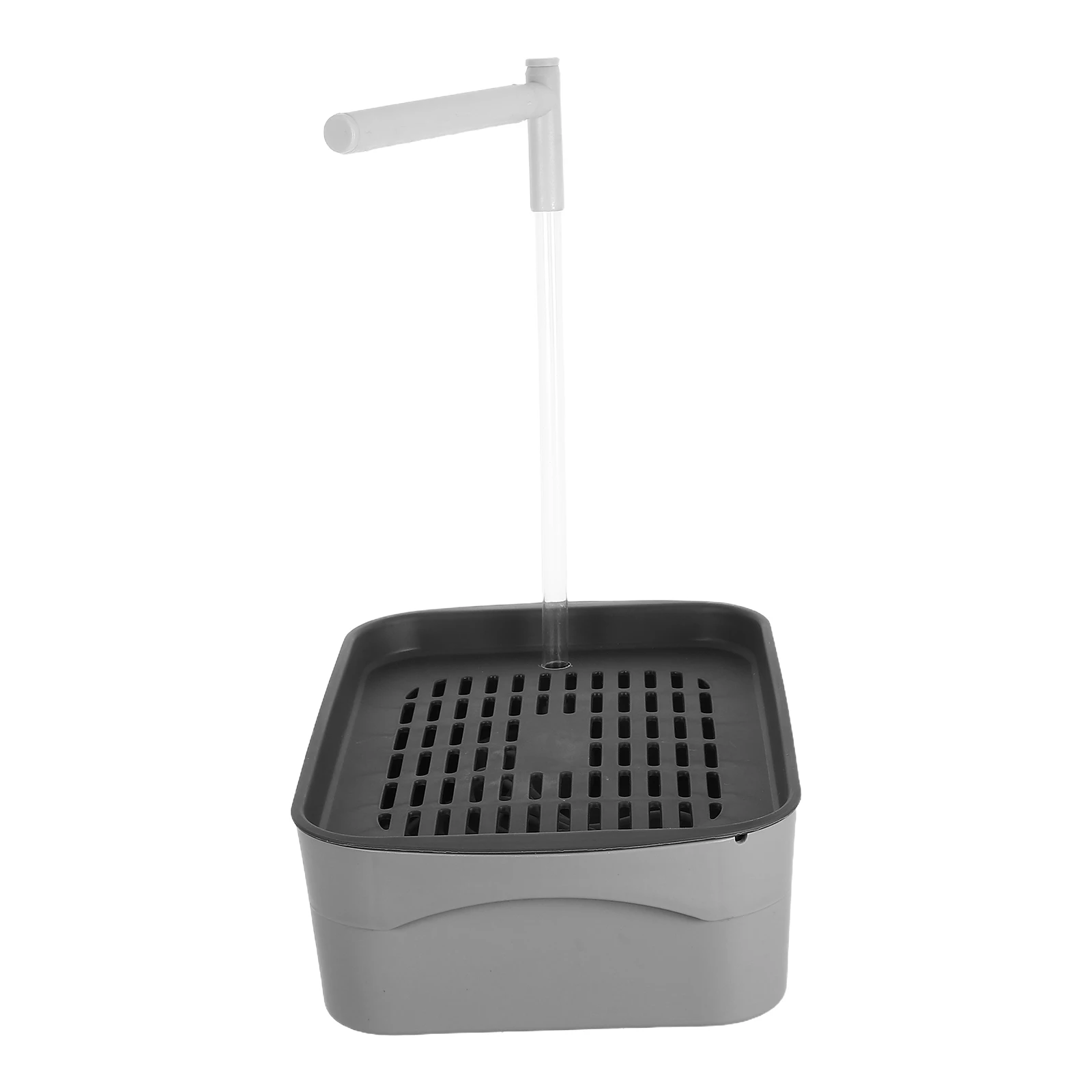 

Parrot Automatic Bathtub Bird Shower Parakeet Clear for Cage Dedicated Bowls Grey
