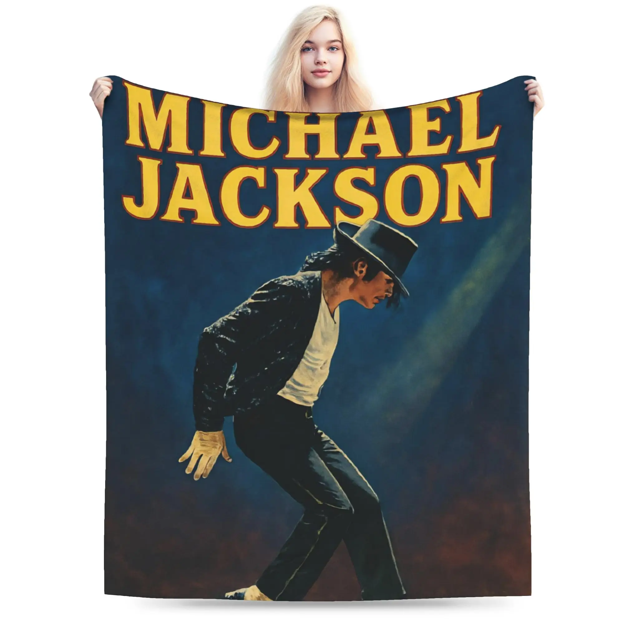 Singer Michael Jacksons MJ Throw Blanket for Couch  Soft Fuzzy Plush Blanket 50x60 Inch Multi-size Bedspreads for All Seasons