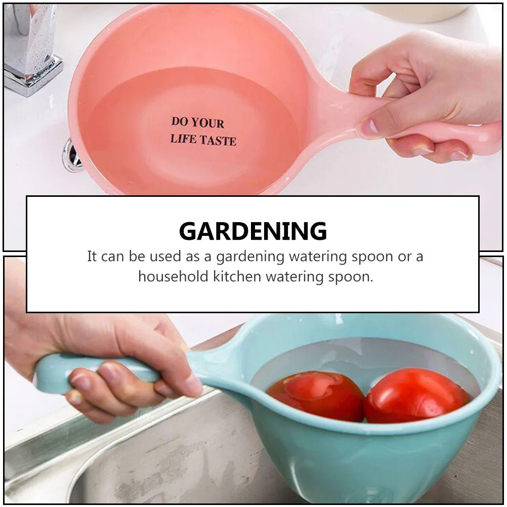 

3Pcs Plastic Water Dipper Large Capacity Sturdy Home Water Ladle for Kitchen Bathroom Gardening Simple Style Reliable Daily Use
