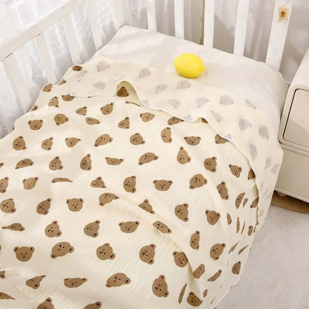 

Air Filter Cotton Infant Strappy Blanket Soft Breathable Baby Swaddle Blanket Warm Cartoon Newborn Blanket Wraps Outdoor
