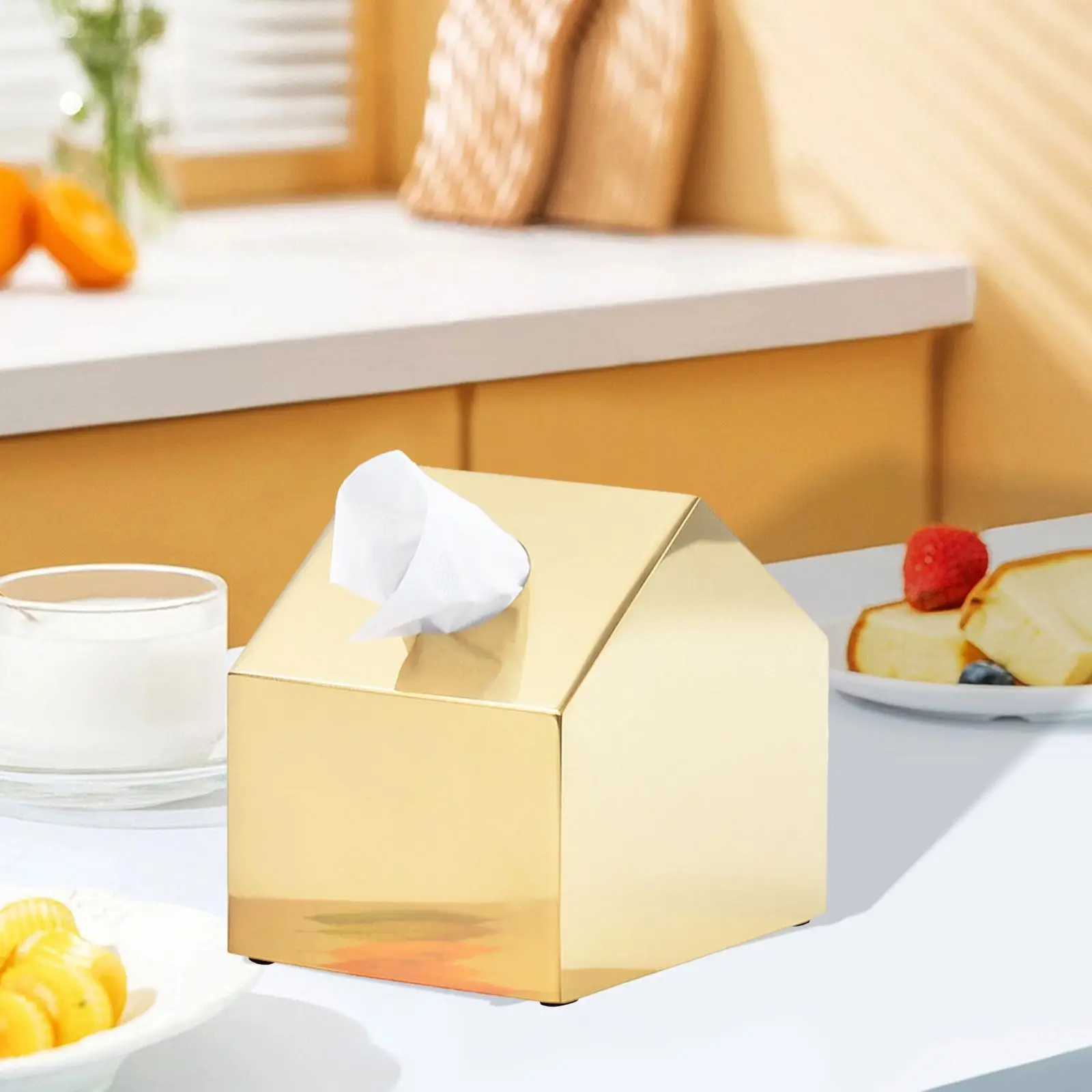 Paper Towel Storage Box Rust Proof Napkin Holder for Restaurant Home Use Car