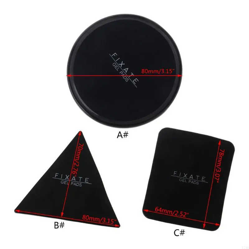 77JB Powerful Fixate Gel Pad Strong Wall Sticker Casual Flexible Square/f